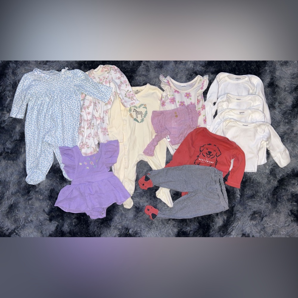 ❤️❤️ 6 Months Baby Girl Clothing Bundle of 12 Items